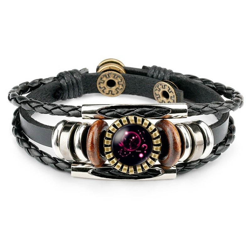 Spacewallart Zodiac Sign Bracelet featuring celestial charms and adjustable band in stylish accessories design.