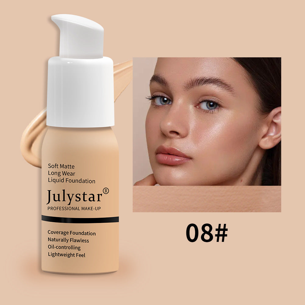 Spacewallart beauty concealer and liquid foundation makeup, showcasing a sleek tube with a doe-foot applicator.