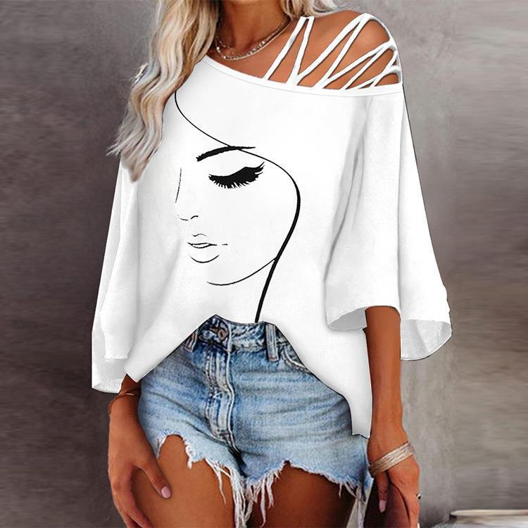 Casual loose-fit fashion tops with stitching detail from Spacewallart, made from soft fabric, perfect for everyday wear.