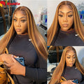 Colorful HD lace front human hair wig by Spacewallart showcasing vibrant hair with natural lace front styling.