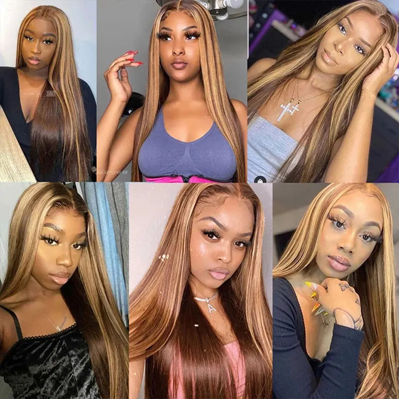 Colored HD lace front human hair wig by Spacewallart featuring vibrant shades and natural-looking hair for a stylish, realistic appearance.