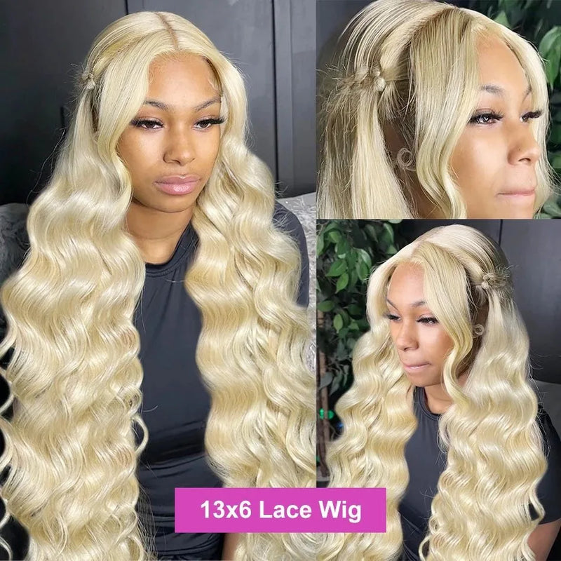 Transparent lace Brazilian human hair wig by Spacewallart, showcasing a natural, full lace hairstyle with smooth, silky texture.