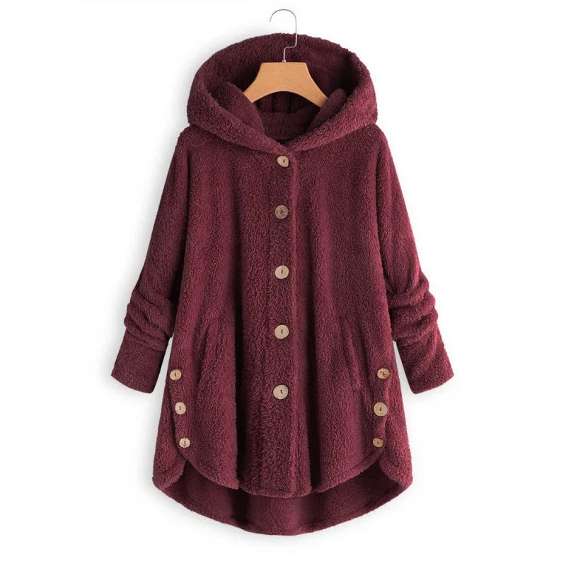 Spacewallart plush hoodie in soft fabric, featuring a cozy design and hood, perfect for comfortable casual wear.