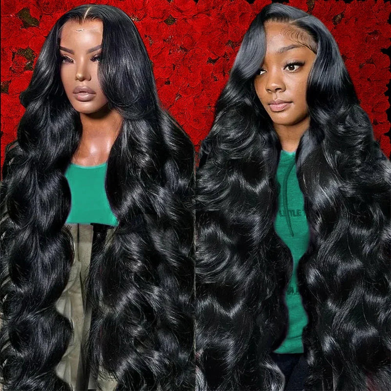 Spacewallart body wave human hair curly wig with voluminous, natural-looking curls and a realistic hairline for a stylish appearance.