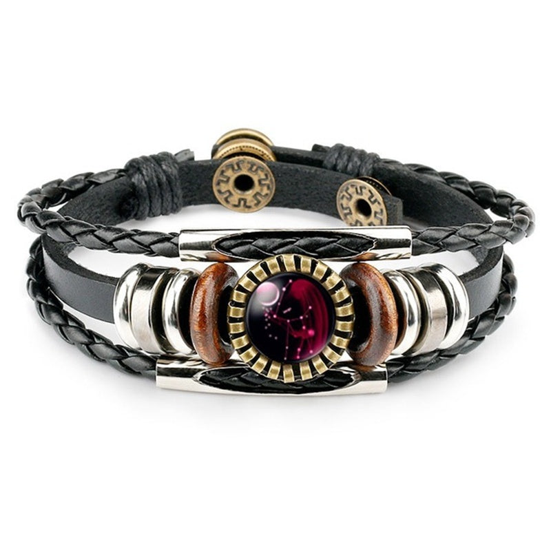 Spacewallart zodiac sign bracelet, stylish accessory with engraved zodiac symbols, crafted for astrology enthusiasts.