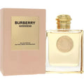 Burberry Goddess Women's Eau de Parfum 3.3 oz spray bottle with elegant packaging and floral design.