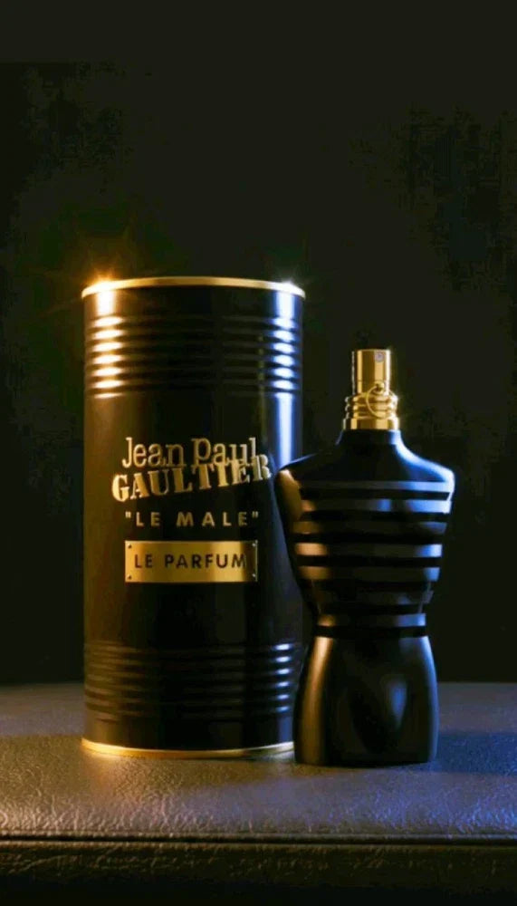 Sealed Jean Paul Gaultier Le Male Le Parfum Eau de Parfum for Men in 4.2 oz bottle, authentic and ready for use.