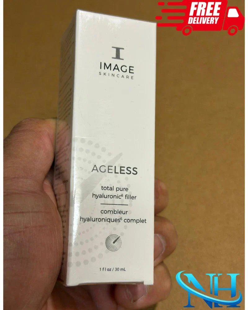 Image of Spacewallart Ageless Total Pure Hyaluronic Filler Moisturizer in a 1 oz jar, showcasing smooth, hydrating skincare product.