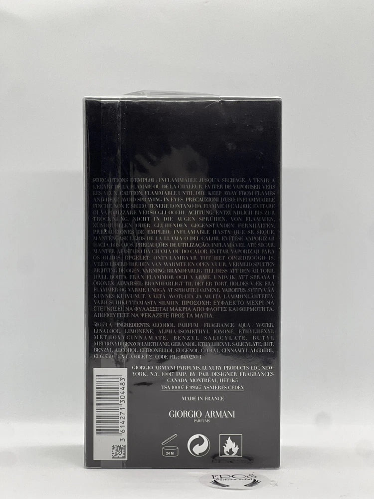 Giorgio Armani Acqua Di Gio Profumo Eau de Parfum for Men, vintage sealed bottle with elegant packaging and branding.