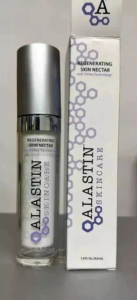 Alastin Skincare Regenerating Skin Nectar in 1 fl oz bottle, featuring a sleek design with elegant labeling and a dropper applicator.