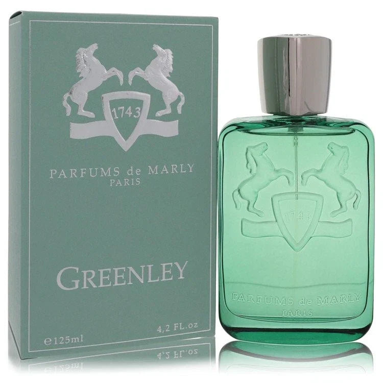 Parfums de Marly Greenley Royal Essence Eau de Parfum 125ml bottle, elegant packaging with floral and fresh scent notes.
