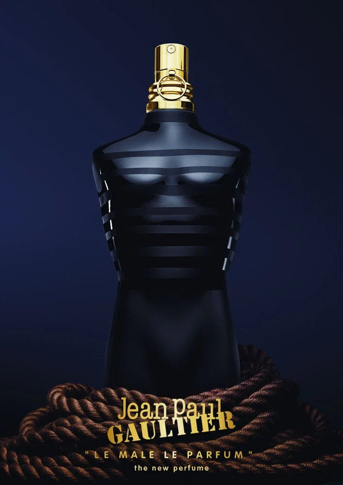 Jean Paul Gaultier Le Male Le Parfum Eau de Parfum for Men in 4.2 oz bottle, sealed, authentic fragrance by Spacewallart