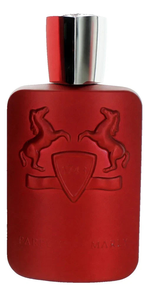 Parfums de Marly Kalan Eau de Parfum spray for men, 4.2 oz bottle, with sleek design and elegant branding visible.