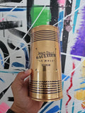 Sealed Jean Paul Gaultier Le Male Elixir Parfum for Men in 4.2 oz bottle, featuring sleek design and brand logo.
