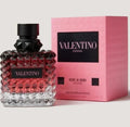Valentino Donna Born In Roma Intense Eau de Parfum for Women, 3.4 oz, featuring a sleek perfume bottle with elegant design.