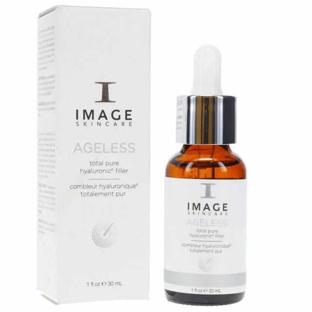 Image of Spacewallart Ageless Total Pure Hyaluronic Filler Moisturizer in a 1 oz jar, showcasing its smooth, hydrating cream texture.