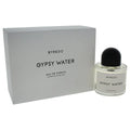 Byredo Gypsy Water unisex Eau de Parfum spray bottle, 3.3 oz, with elegant packaging and clear glass design.