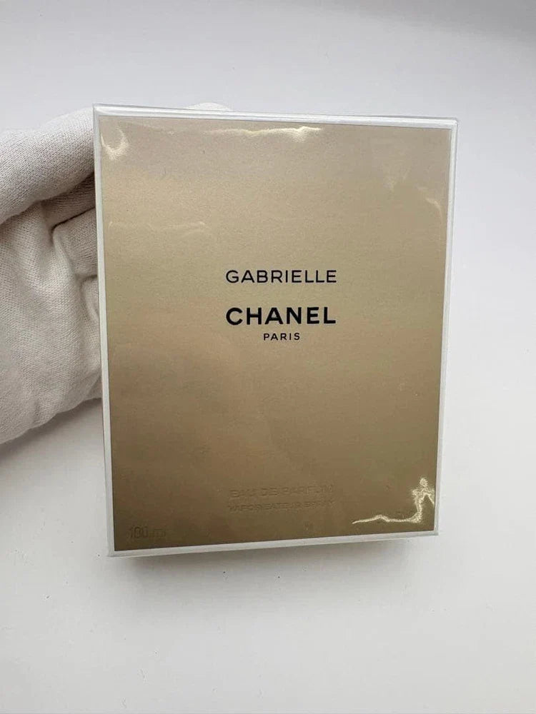 Chanel Gabrielle Eau de Parfum for Women in 3.4 oz bottle, featuring elegant glass design and floral accents on the packaging