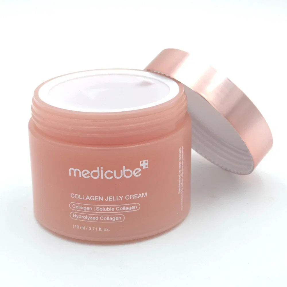 Spacewallart MEDICUBE Collagen Jelly Cream moisturizer with active collagen complex in a 110ml jar, K-beauty skincare product