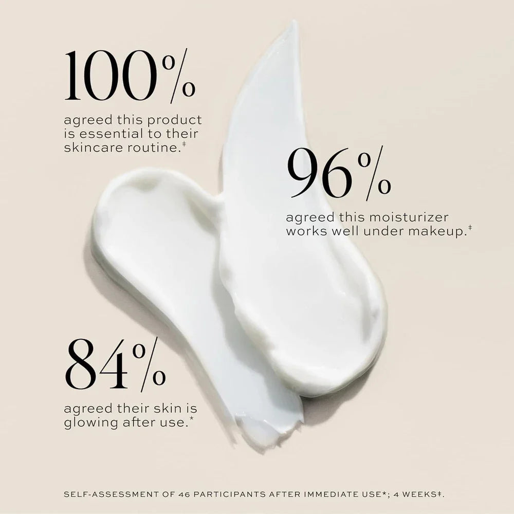 DIME Beauty Dewy Day Cream with rosehip oil and snow mushroom, moisturizing face cream in 1.7 oz jar, natural skincare product