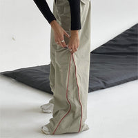 Loose matching women's trousers by Spacewallart, showcasing comfortable fit and stylish design in soft fabric.
