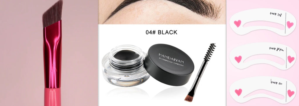Spacewallart Wild Eyebrow Brush for Artifact Makeup, detailed close-up of the eyebrow grooming tool in black.