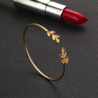 Bohemia Leaf Knot Hand Cuff Link Chain Charm Bracelet from Spacewallart with leaf and knot designs, stylish accessories for women