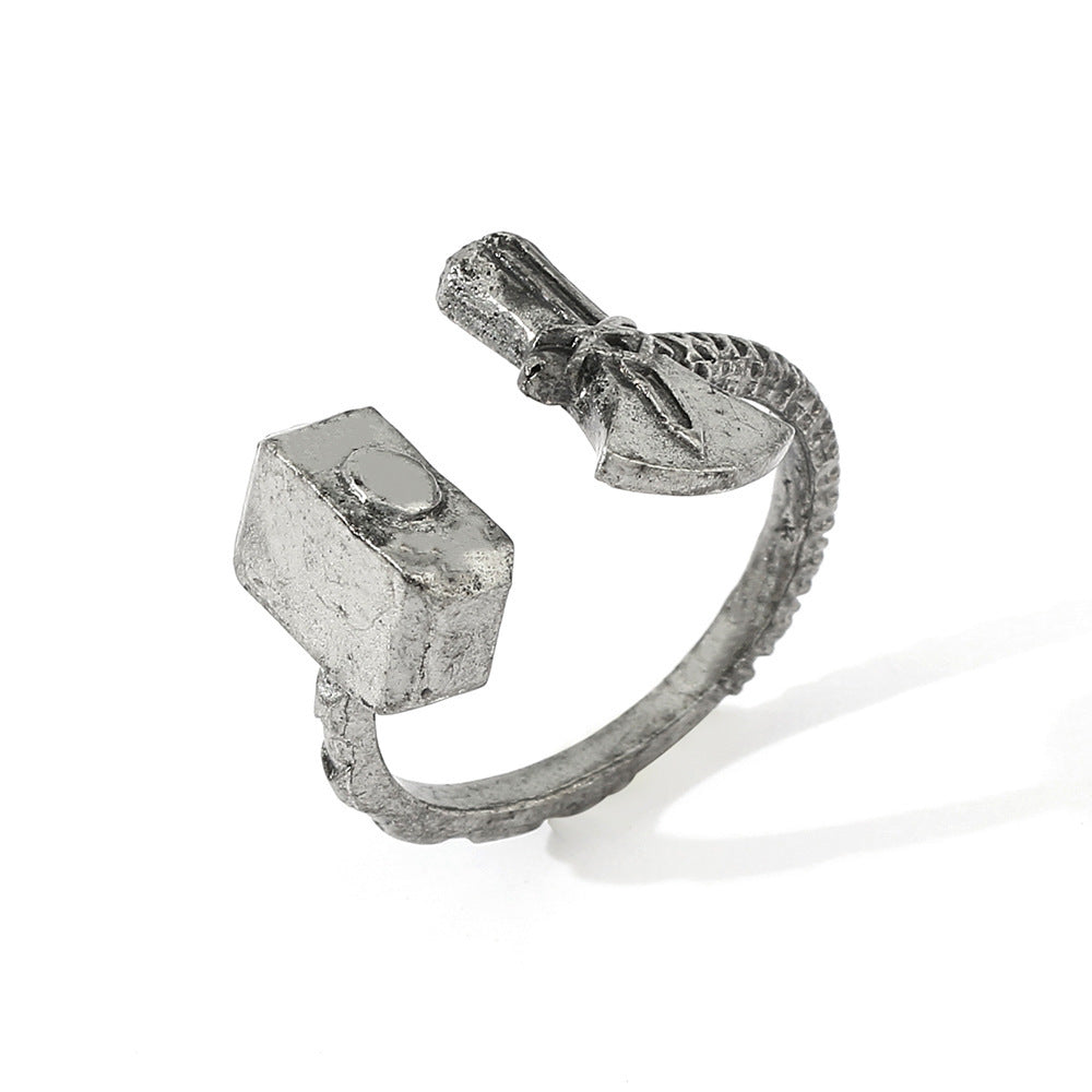 Spacewallart geometric rings accessories featuring modern, minimalist metal rings with angular shapes and sleek design.