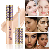 Spacewallart concealer and repair foundation makeup, showing a smooth, creamy texture in a neutral shade, ideal for flawless skin.