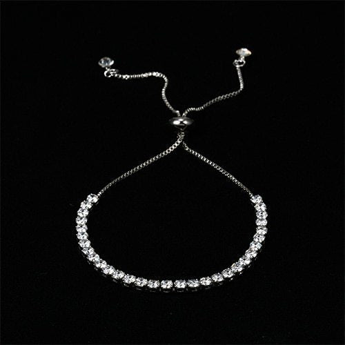 Rinhoo Charm solid crystal rhinestone bangle with sparkling stones, stylish accessory from Spacewallart.