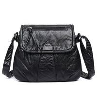 Spacewallart crossbody soft PU leather shoulder bag with adjustable strap and sleek design, ideal for everyday accessories.