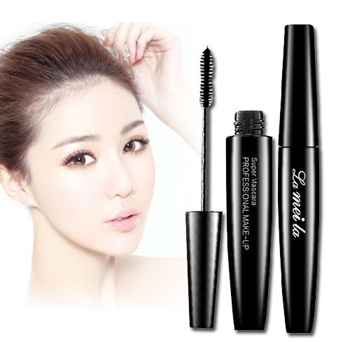 Close-up of Spacewallart Thick Waterproof Mascara wand with bristles for volumizing and lengthening eyelashes.