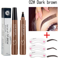 Spacewallart long-lasting liquid eyebrow pencil with precision tip for natural, defined brows in a beauty product image.