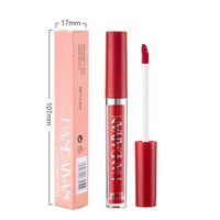 Matte non-stick cup lip gloss from Spacewallart featuring a sleek applicator and smooth, matte finish in a beauty product image.