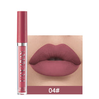 Matte non-stick cup lip gloss by Spacewallart featuring a sleek container and smooth, creamy lip gloss inside.