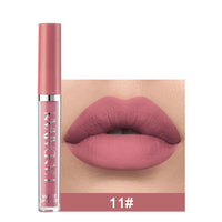 Matte non-stick cup lip gloss in a sleek container, featuring a smooth, shimmery finish and Spacewallart branding.