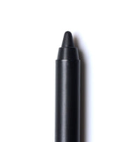 Spacewallart black waterproof eyeliner pen pencil, close-up of the sleek eyeliner tip on a white background.