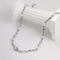 Fashion Irregular Necklace by Spacewallart, stylish accessories with unique, asymmetrical design, displayed on a neutral background.