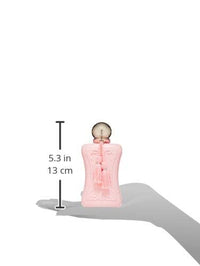 Parfums de Marly Delina floral parfum for women, 75 ml, featuring a elegant bottle with pink and gold accents.