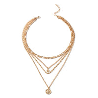 Gold chunky necklace from Spacewallart with bold, thick links, perfect as a stylish accessories piece.