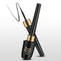 Spacewallart liquid eyeliner in sleek black tube, showcasing smooth applicator and bold makeup look for eye definition.