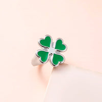 Spacewallart four leaf clover rings, delicate accessory jewelry with four-leaf clover charms, perfect for adding a touch of luck.