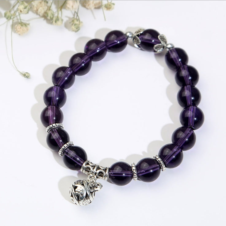Natural opal beads bracelet from Spacewallart, featuring round, colorful gemstone beads in a stylish accessory design.