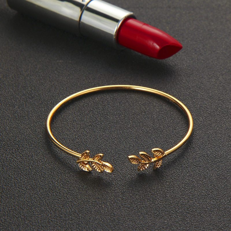 Bohemia Leaf Knot Hand Cuff Link Chain Charm Bracelet featuring leaf and knot designs in accessories style