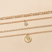 Gold chunky necklace from Spacewallart featuring bold, interlinked chain links, styled as trendy accessories for everyday wear.