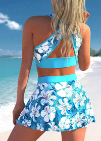 Spacewallart split swimwear apparel featuring a stylish, vibrant swimsuit with bold patterns and a comfortable fit.
