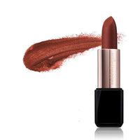 Matte lipstick by Spacewallart in a sleek tube, showcasing a rich, vibrant lipstick shade ready for application.