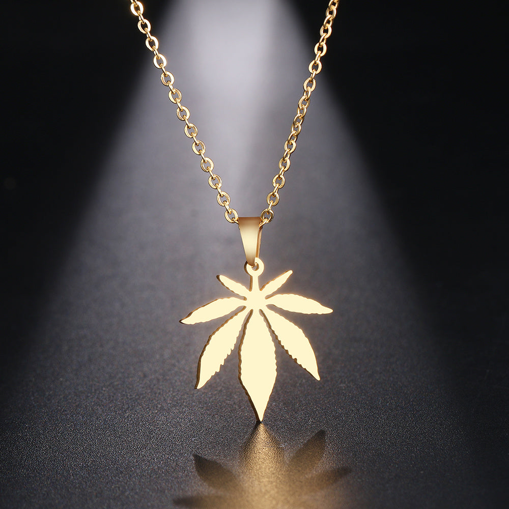 Stainless steel necklace from Spacewallart with a sleek, modern design, featuring a polished silver finish.