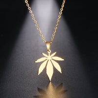 Stainless steel necklace from Spacewallart with a sleek, modern design, featuring a polished silver finish.