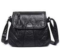 Spacewallart Crossbody Soft PU Leather Shoulder Bag showing sleek design and adjustable strap on a plain background.